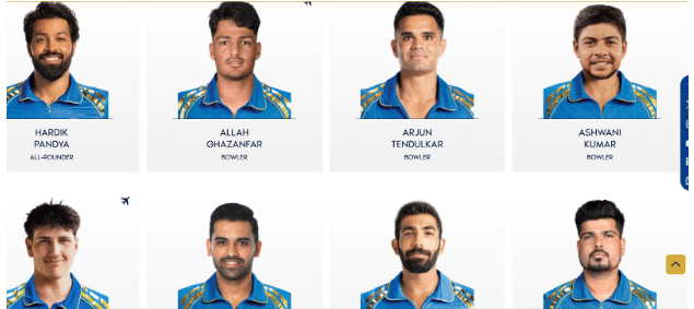 Mumbai Indians Squad Mumbai Indians Squad